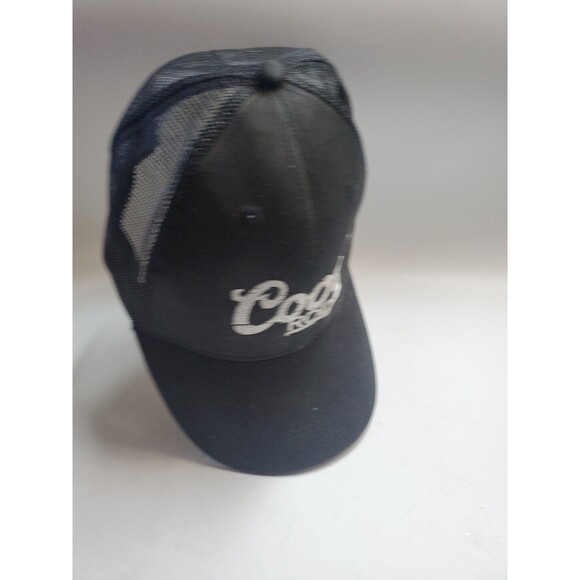 Coors RODEO Baseball Cap. Black With White Logo Snap Back Pre-owned. Onz - Picture 8 of 10